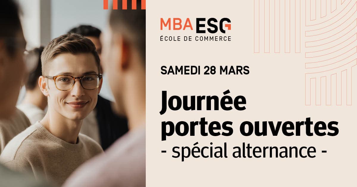 visuel JPO 28 mars 2026 MBA ESG