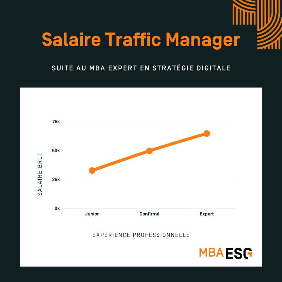 Infographie salaire traffic manager