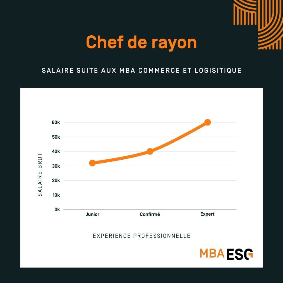 infographie salaire chef de rayon