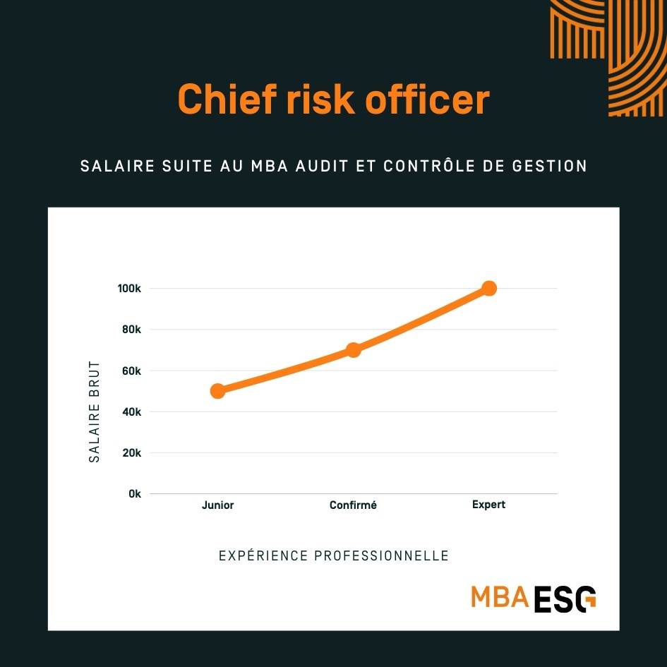 infographie salaire chief risk officer