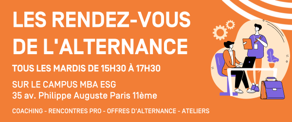 Les rendez-vous de l'alternance - MBA ESG