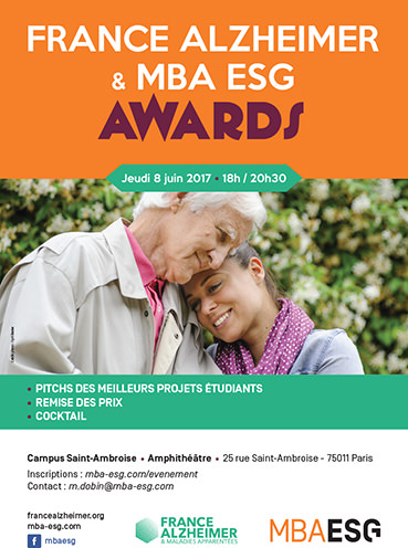 1ère édition des France Alzheimer & MBA ESG Awards - 8 juin 1ère édition des France Alzheimer & MBA ESG Awards - 8 juin