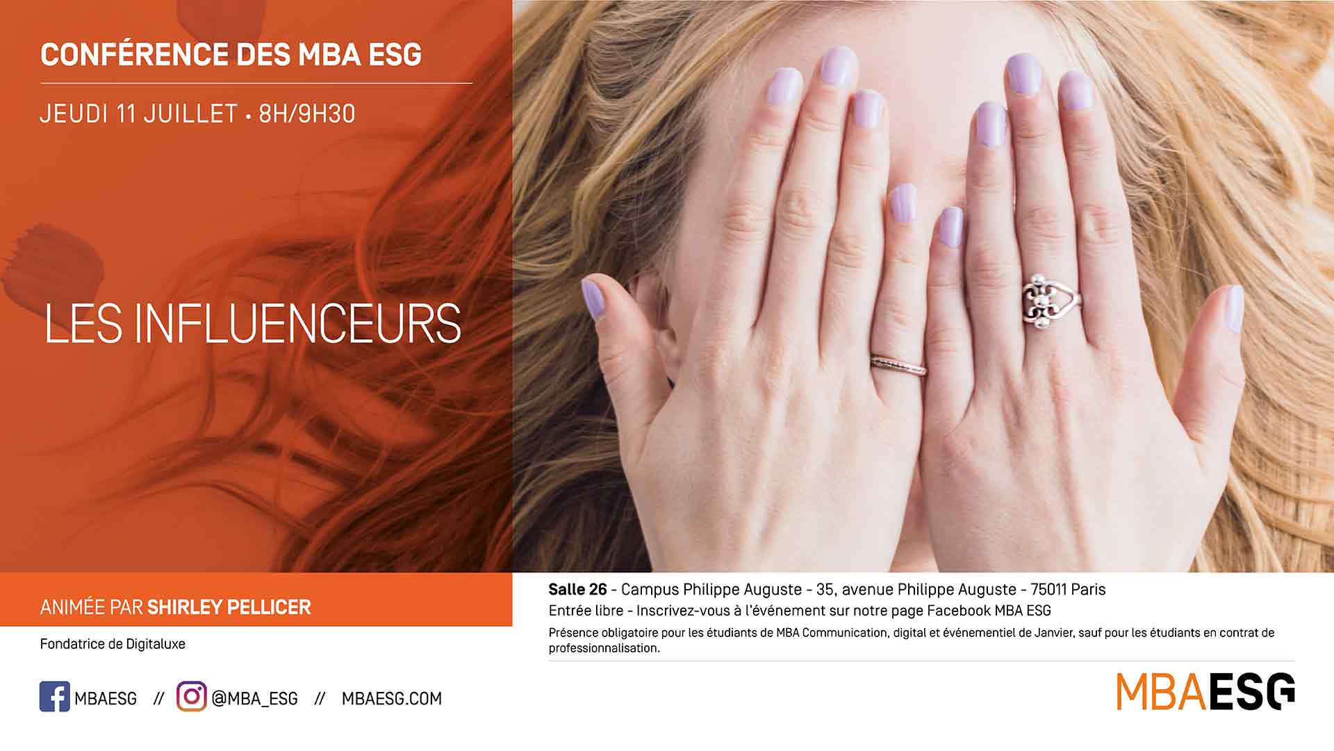 Conférence : Les Influenceurs Conférence : Les Influenceurs - master communication et événementiel